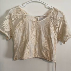 Kendall & Kylie Lace Crop Top
